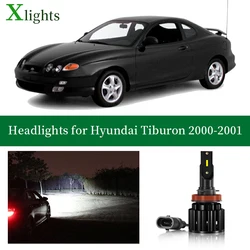 Xlights For Hyundai Coupe Tiburon 2000 2001 Led Headlight Bulb Low High Beam Lamp Ultra Bright Headlamp Auto Light Accessories