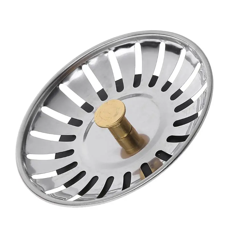 Keuken Afval Rvs Spoelbak Zeef Plug Afvoer Filter Stopper Mand Afdruiprek