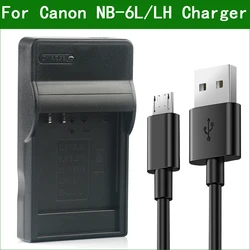 LANFULANG NB-6L / NB-6LH NB 6L Slim Micro USB Battery Charger for Canon PowerShot SX520 SX530 SX540 SX600 SX610 SX700 SX710 HS