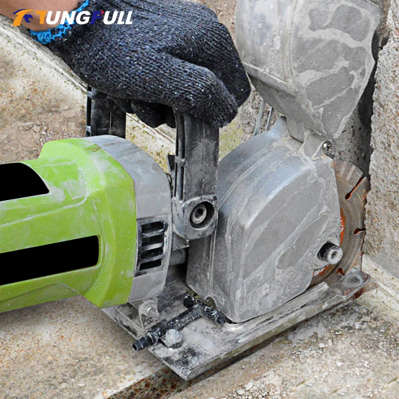Máquina de Corte de Concreto de Aço Elétrico Caçador de Parede Máquina de Corte do Sulco Entalho de Parede Serra Circular Ferramenta Elétrica 7280w 220v