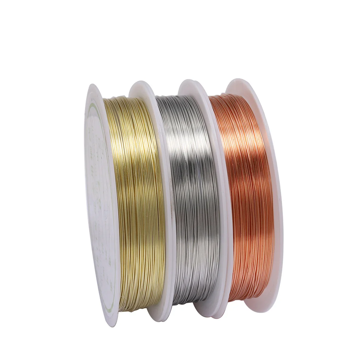 0.2 0.3 0.4 0.5 0.6 0.7 0.8 1 mm Metal String Copper Wire Gold Craft Beading Wire For Bracelet Necklace Jewelry DIY Accessories