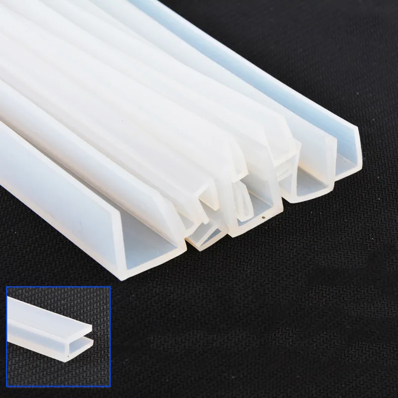 

Silicone Rubber U Strip Edge Shield Encloser Bound Glass Metal Wood Panel Board Sheet Vehicle Seals Heat Resist 9mm - 22mmmm