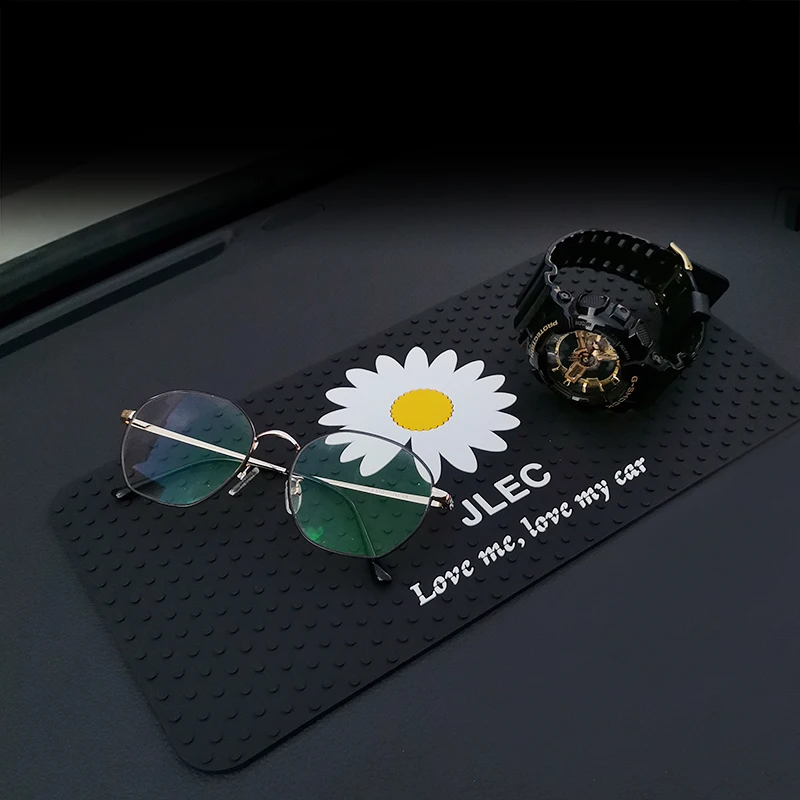 Car Accessories Slip-resistant Pad Emblem Anti Slip Pad Rubber Mobile Sticky Stick Dashboard Non-Slip Mat Pad Vehicle Stylings