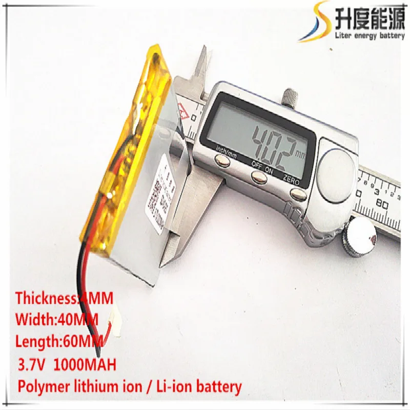 10pcs [SD] 3.7V,1000mAH,[404060] Polymer lithium ion / Li-ion battery for TOY,POWER BANK,GPS,mp3,mp4,cell phone,speaker