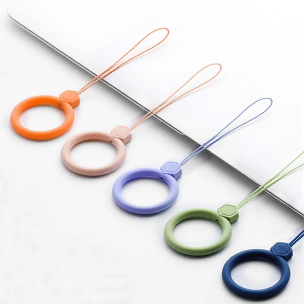 

Rope For Mobile Phone Case Keychain Silicone Keycord Mobile Phone Accessories Key Straps Phone Strap Finger Ring Strap Lanyard