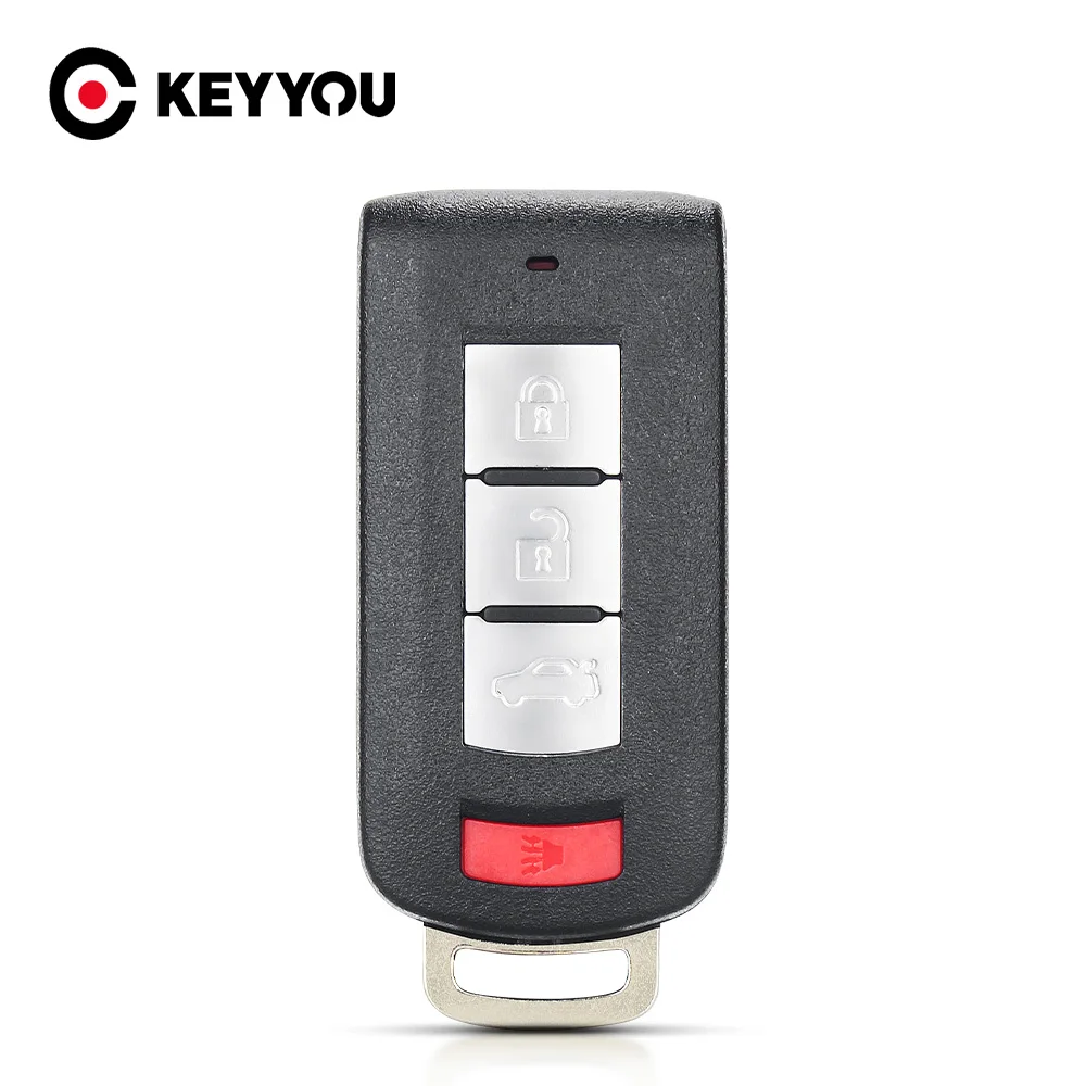 KEYYOU 2/3/4 Buttons Car Remote Smart Key Shell For MITSUBISHI Outlander Sport ASX Pajero Shogun Montero Lancer Mirage RVR