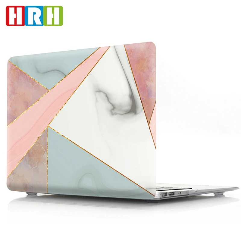 

HRH Newest Stylish Marble Hard Plastic Case Laptop Body PC Shell for Mac Air Pro Retina 11 12 13 15 A1932 A2159 A2289 A2251