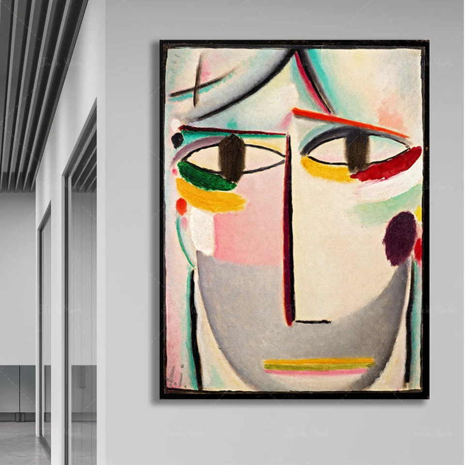 Alexej von Jawlensky art printed female head-poster paper, canvas printing/gift ideas/wall decoration