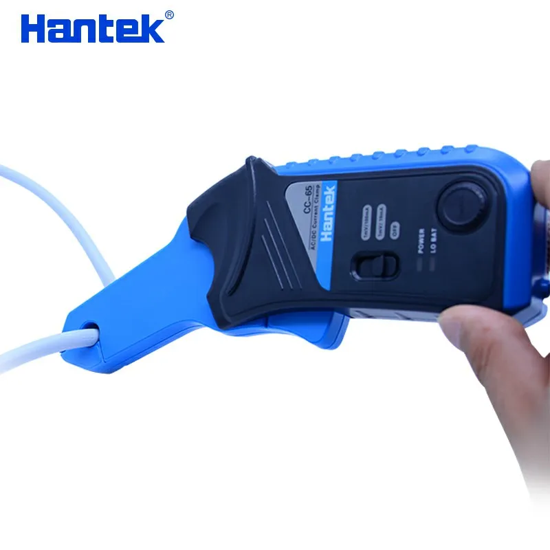 Hantek AC/DC Current Clamp for oscilloscope CC-65 CC-650 20KHz/400Hz Bandwidth 1mV/10mA 65A/650A +BNC Female to Banana jack