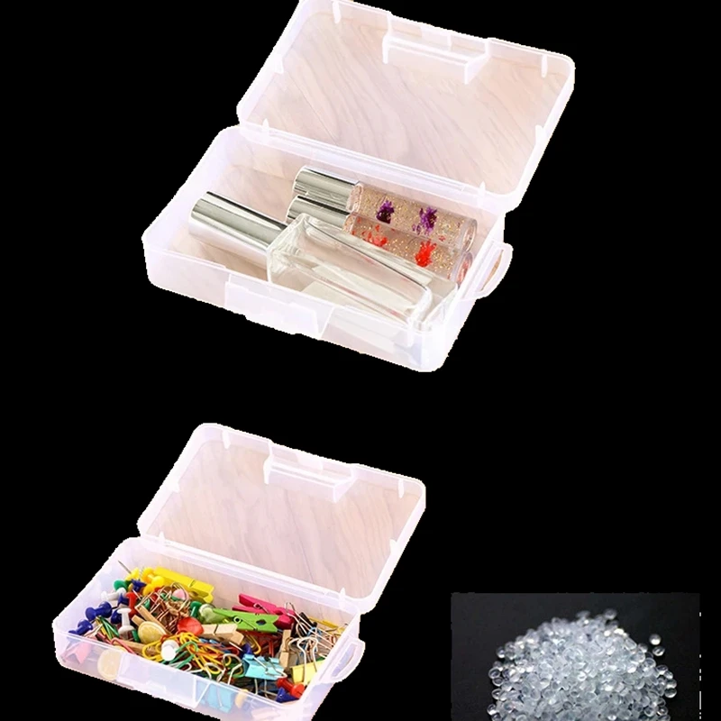 Jewelry Display Practical Toolbox Plastic Container Box for Tools Case Screw Sewing Boxe Transparent Component Screw Storage Box