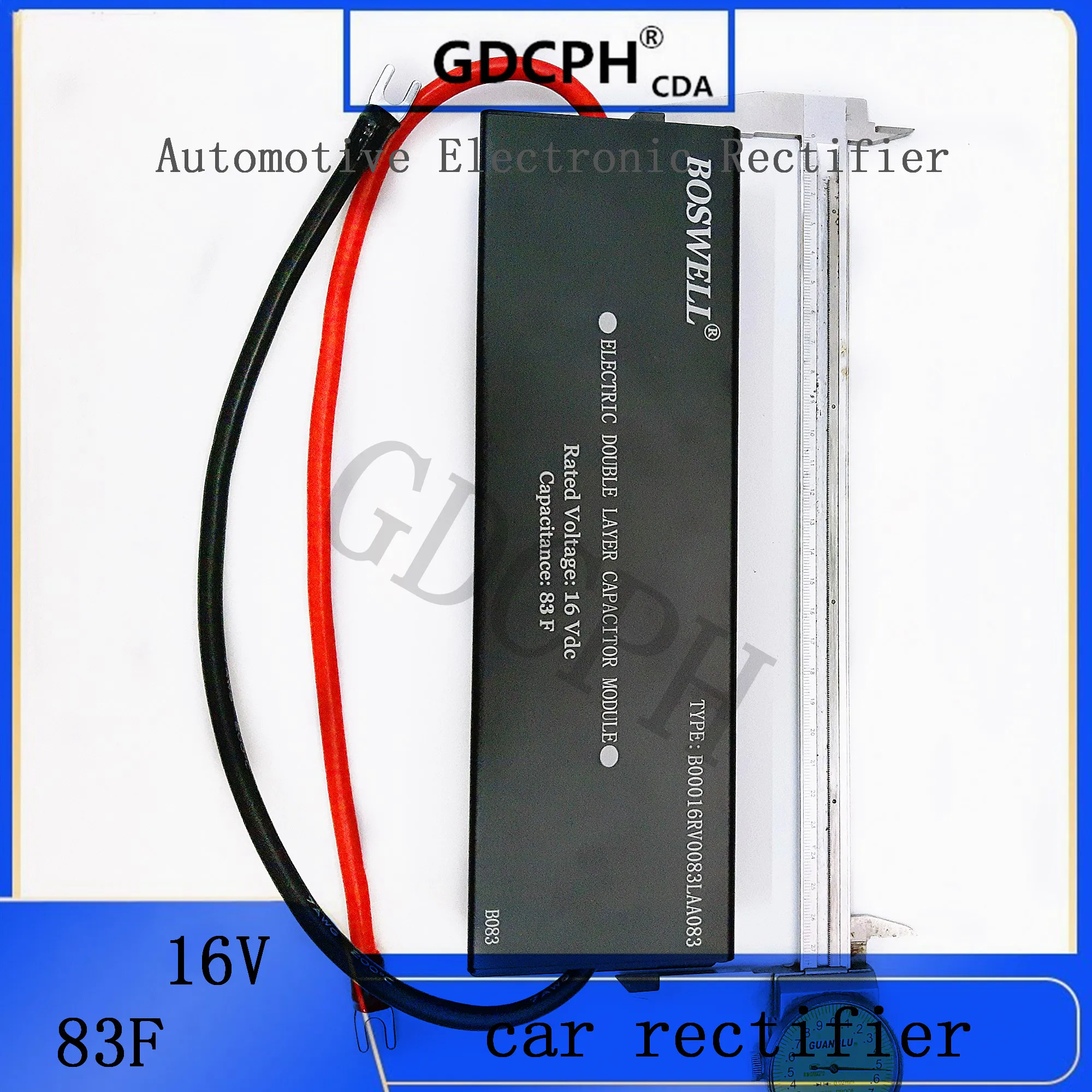 Raddrizzatore elettronico automobilistico 16V83F 2.7V500F condensatore Super Farad per avvio automobilistico con guscio in alluminio