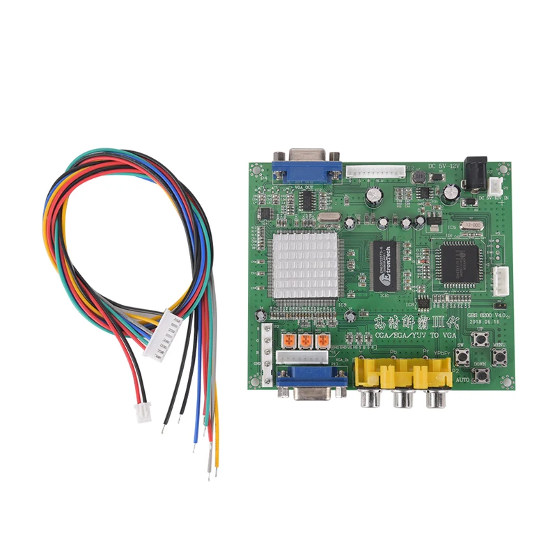 1pc Arcade Game RGB/CGA/EGA/YUV To VGA HD Video Converter Board HD9800/GBS8200 Hot Green Board