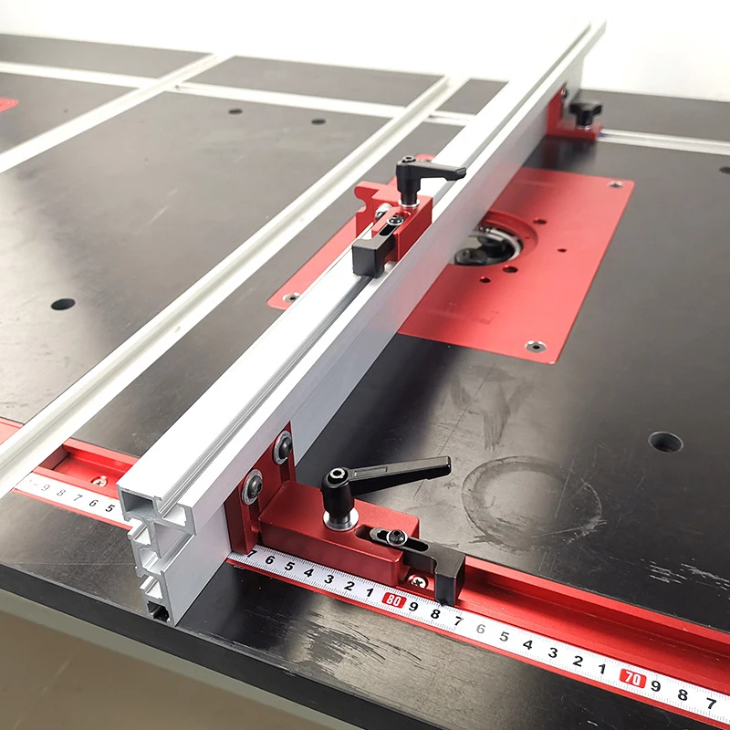 Profil Aluminium Pagar 75Mm Tinggi Saluran T-trek Kurung Geser Miter Gauge Pendukung Alat Pertukangan