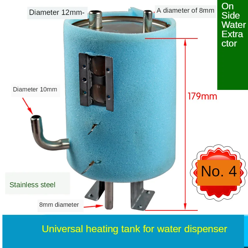 Linha de isolamento algodão, tanque de aquecimento do distribuidor, balde de aquecimento do distribuidor no lado superior do distribuidor acessórios