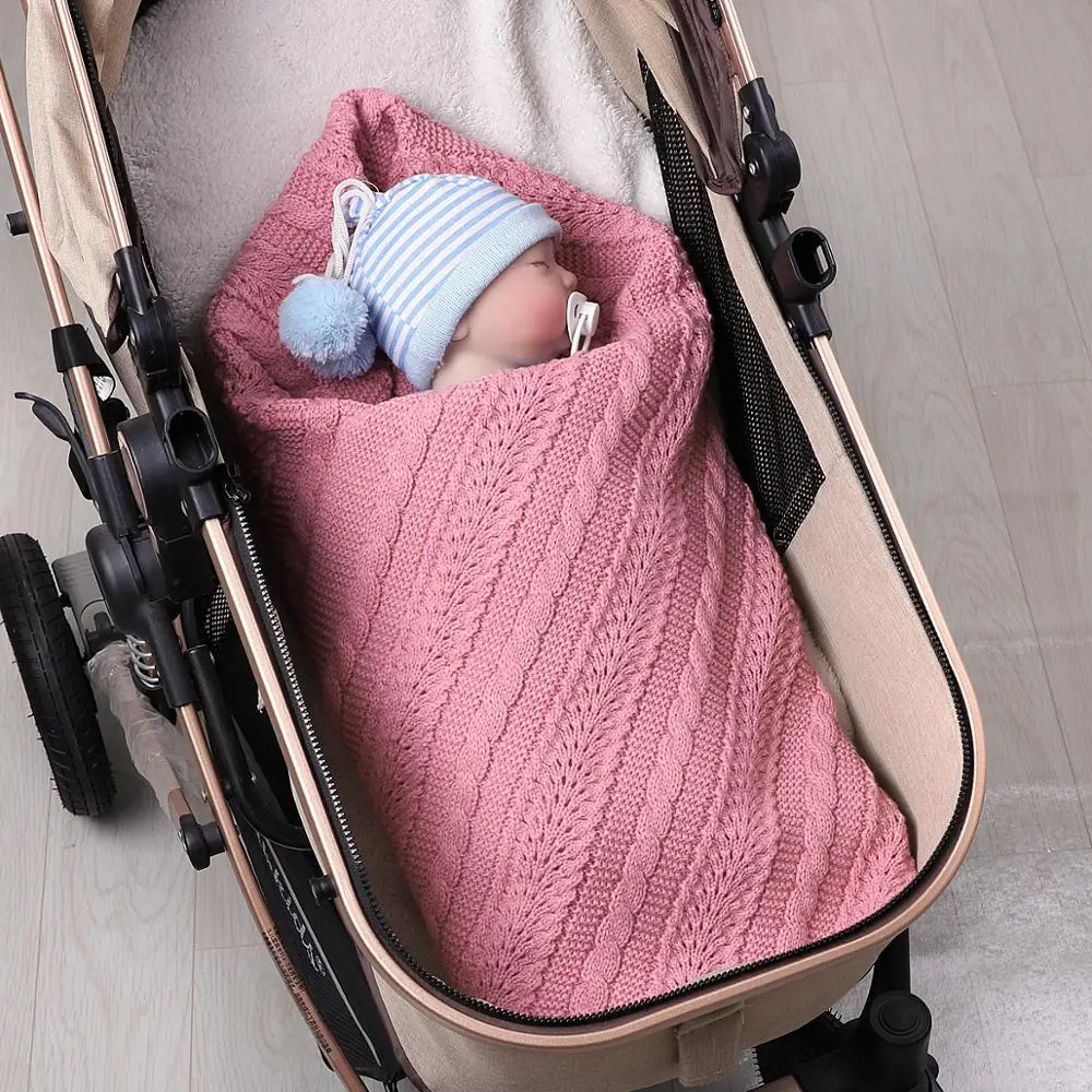 Baby Blankets Swaddle Wrap 100*80cm Newborn Infantil Stroller Sofa Bedding Sleeping Covers Blankets Super Soft Children\'s Quilts