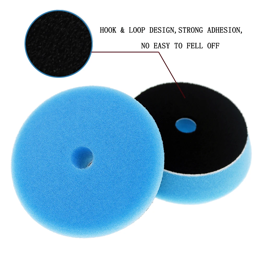 4 polishing pads, 3 inch sponge disk, suitable for DA/RO/GA automobile rough/medium/fine polishing and waxing disk