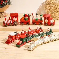 Merry Christmas Train Set Toy Presents Chrisrmas Home Decor Pendant Ornaments Christmas Gift for kids Navidad 2022 New Year 2023