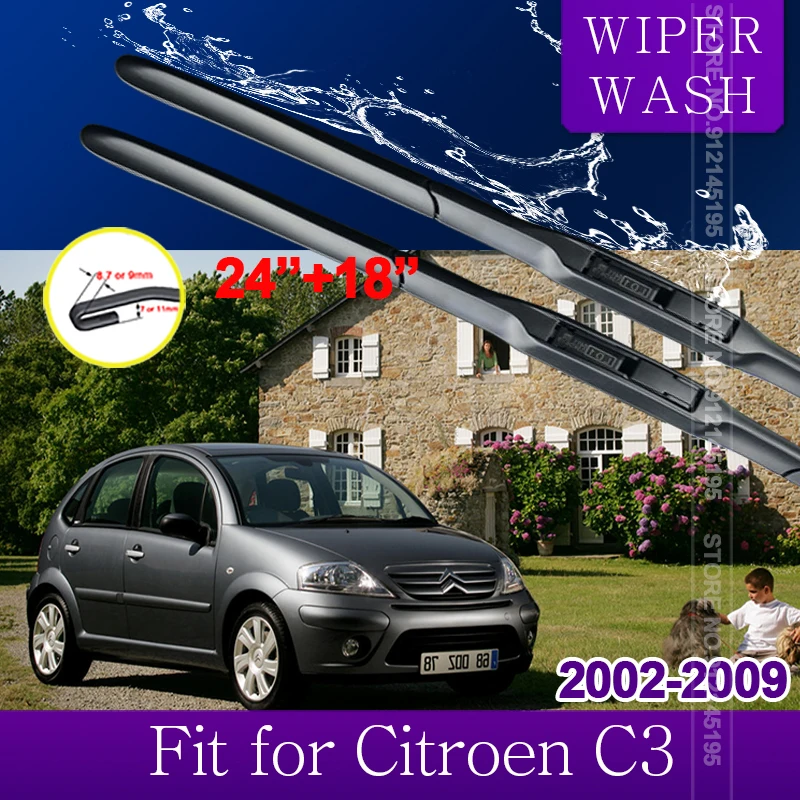 

Car Wiper Blades for Citroen C3 MK1 2002~2009 Front Windscreen Windshield Wipers Car Accessories 2003 2004 2005 2006 2007 2008