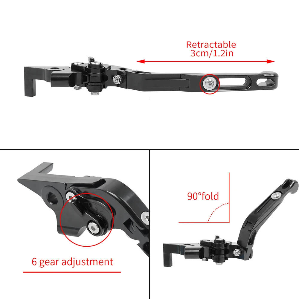 For Kawasaki ER6N ER-6N ER 6N 2006-2008 ER-6F ER6F Motorcycle Accessories Adjustable Extendable Folding Brake Clutch Levers