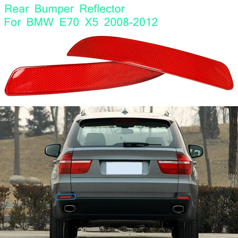 Rear Right Bumper Cover Lens Lamp Reflector Housing Tail Warning Light For X5 E70/71 2007-2013