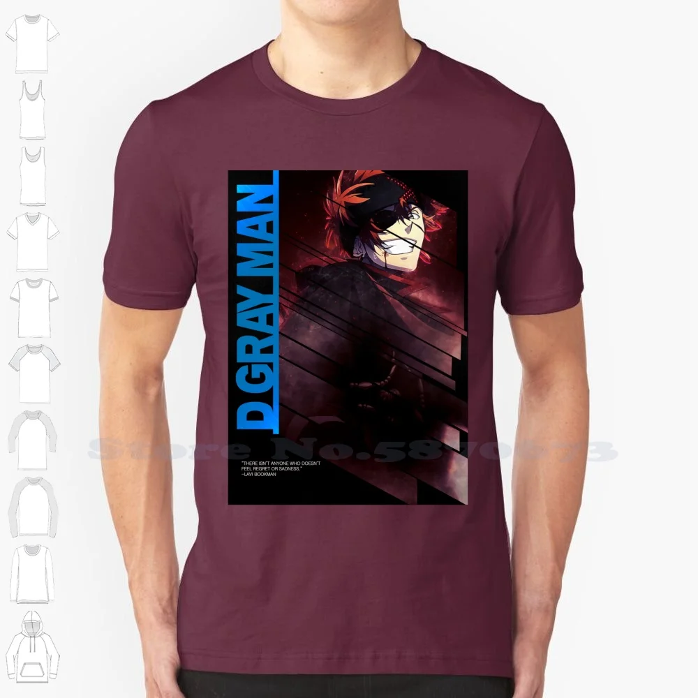 D Gray Man Quote 2 100% Pure Cotton T-Shirt Anime Manga Japanese Movie Tv Cartoon Hero Super Cool Power Comic D Gray Man Kanda