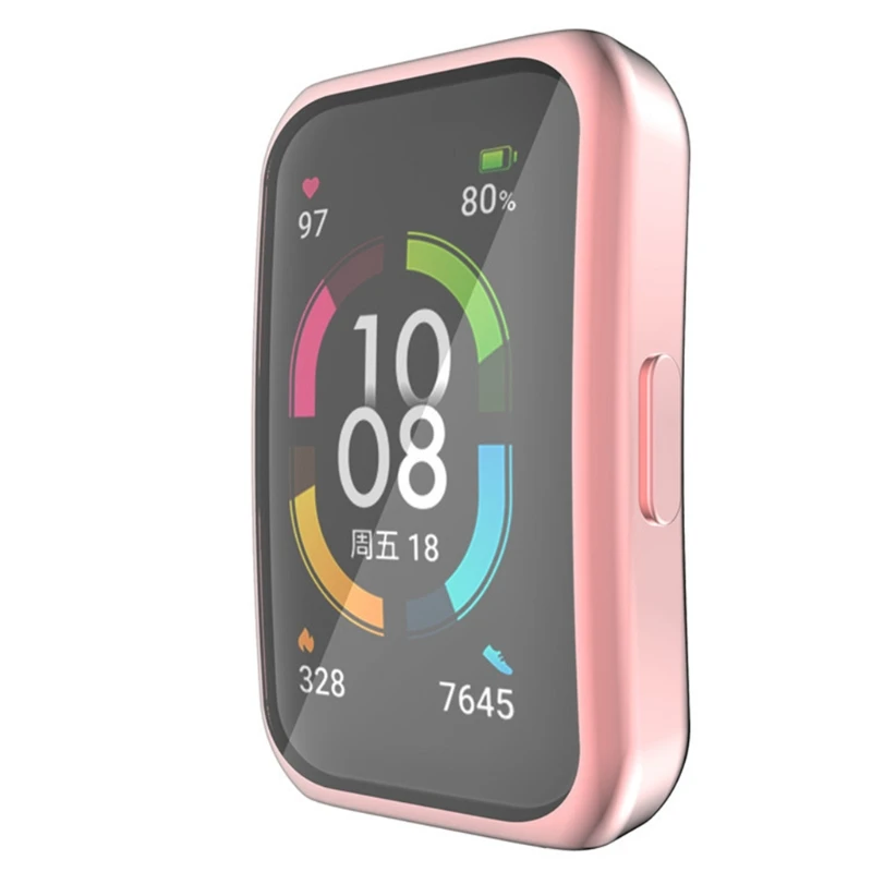 Custodia protettiva per schermo in TPU placcante per custodia protettiva per Honor Band 6 accessori per cinturino intelligente