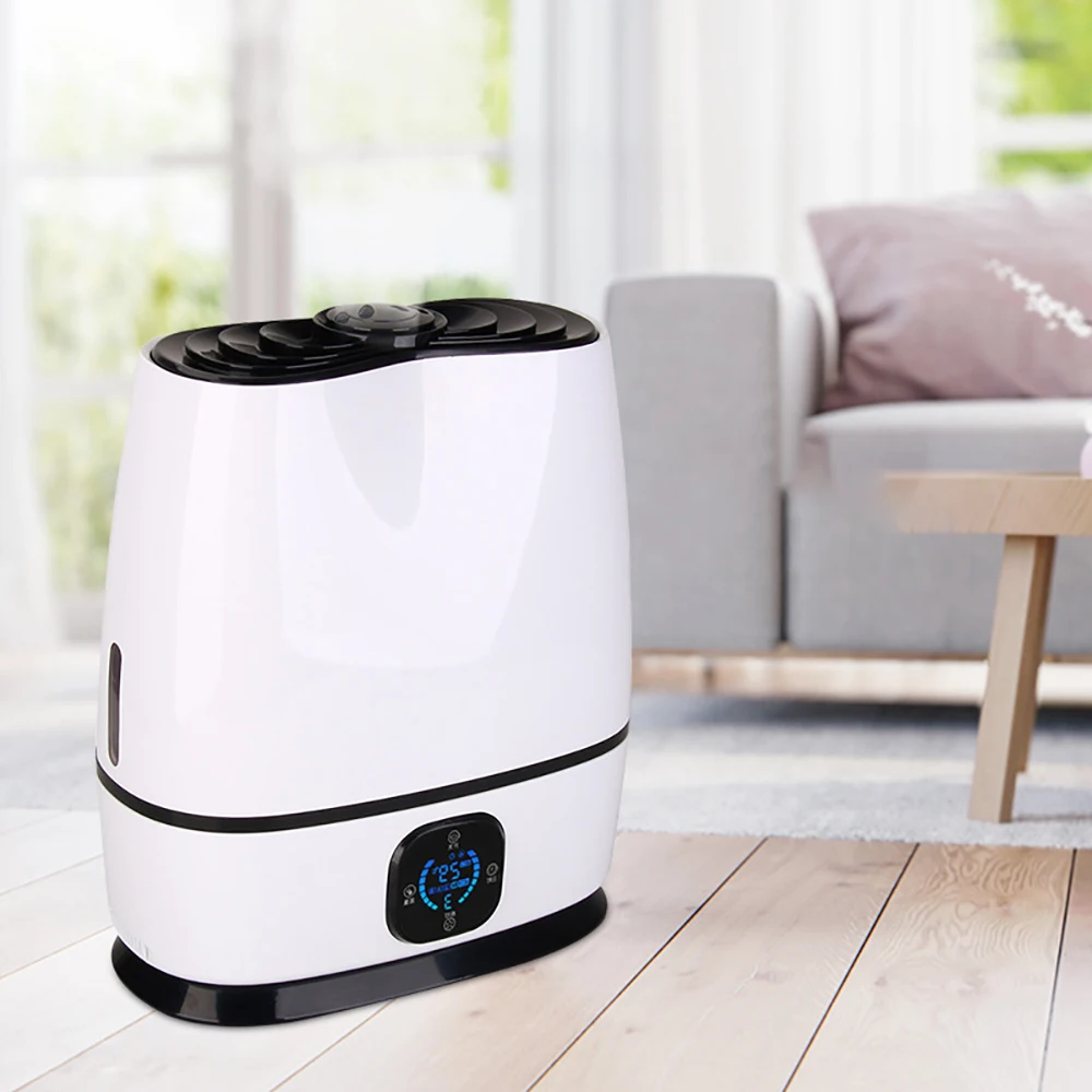 Umidificador ultrassônico embutido, aromaterapia, 350 ml/h, 6l, névoa fria, para quarto, com bandeja de óleo essencial, utensílio doméstico