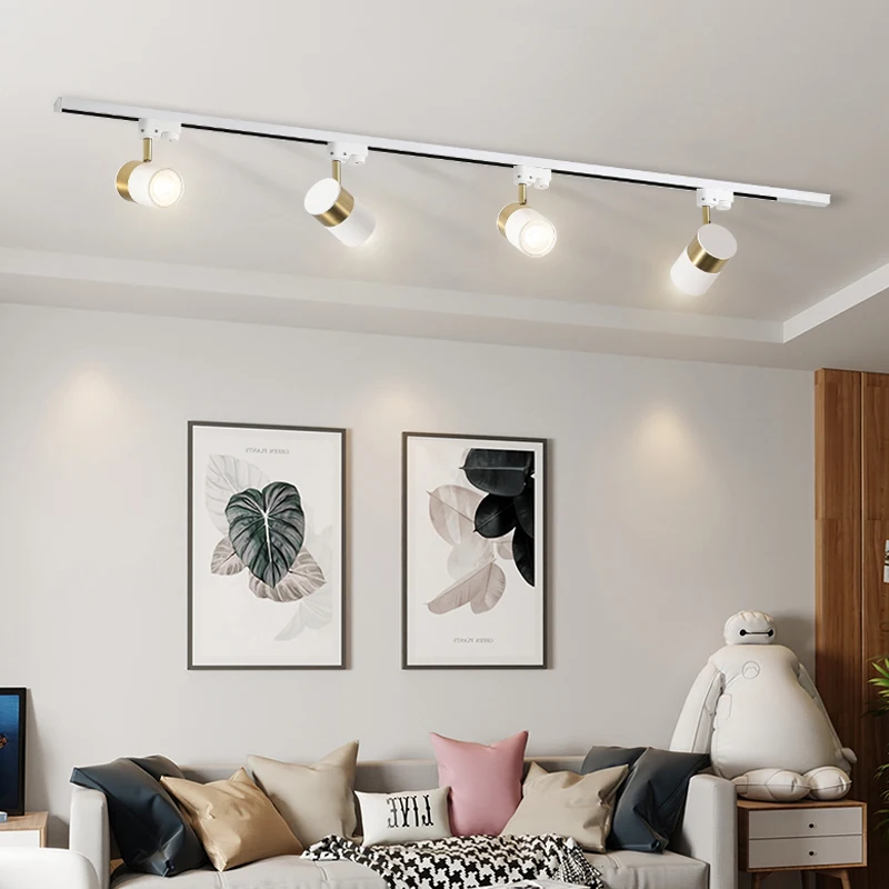 

Minimalist track spotlight ceiling lamp household cloakroom surface mounted downlight living room small spotlight