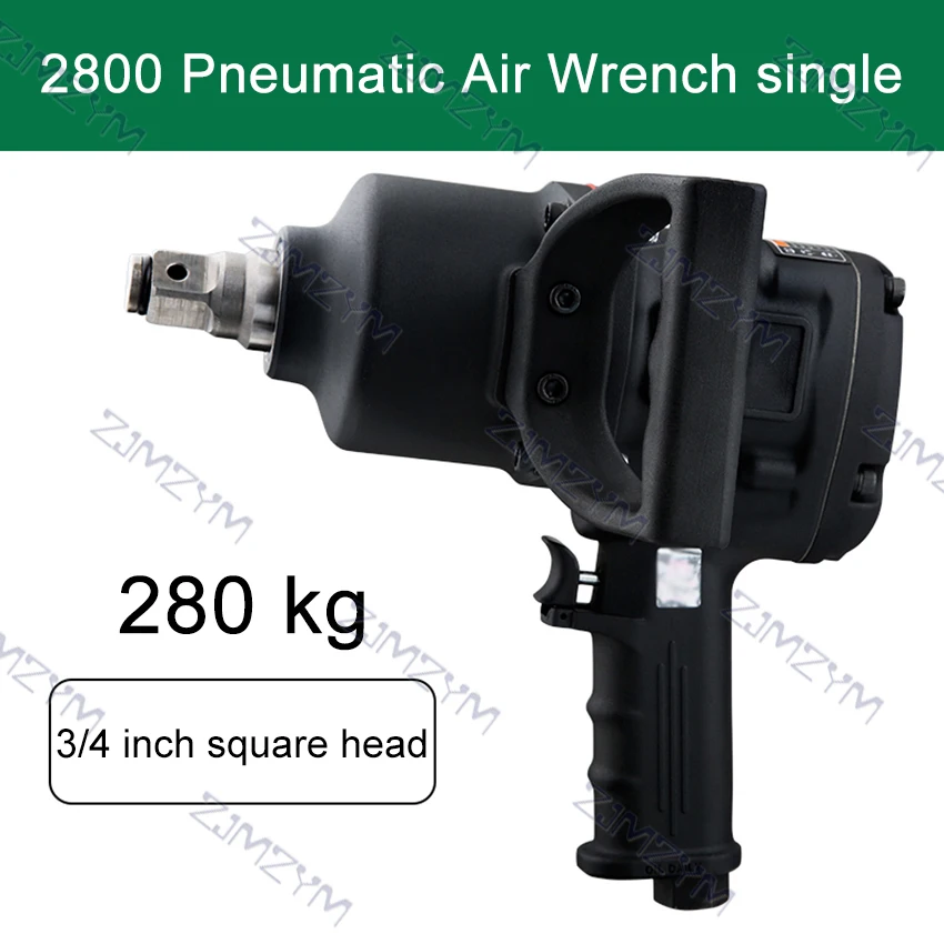 Neumático de aire llave 1 pulgadas 3/4 pulgadas 2800N M alto par impacto profesional llaves herramientas de reparación de automóviles, herramientas neumáticas