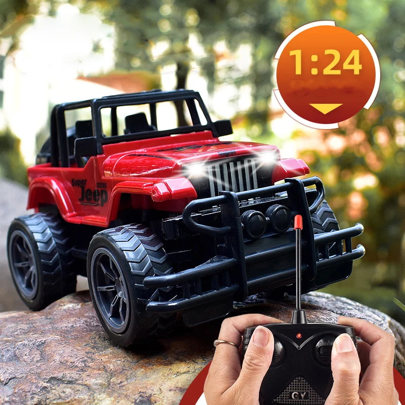 1:24 18CM High Speed 4 Channels RC Car Remote Control SUV Model Toy Gift for Boys Without Battery