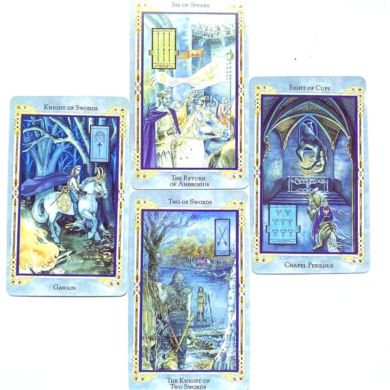 For The Legend Arthurian Tarot Cards English PDF Guidebook A 78 Tarot Deck Board Game Fate Divination for Adult Family  Gift