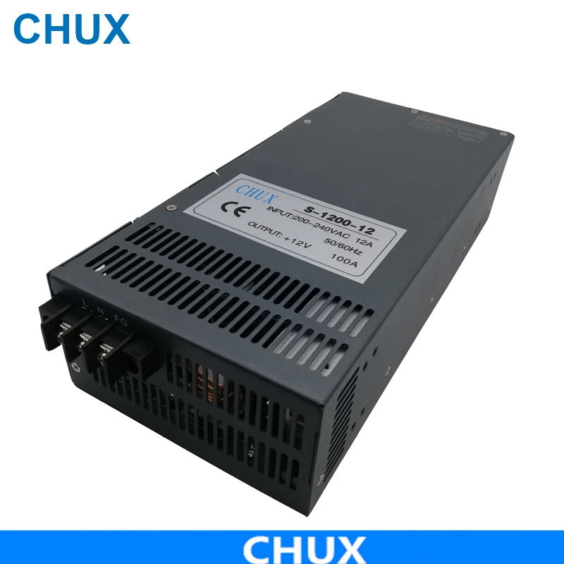 CHUX 1000W 1200W 1500W 2000W Industrial Switching Power Supply  Adjustable Dc  12V 24V 36V 48V 55V 110V 220V 300V 350V DC Smps