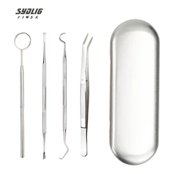 Dental mirror Tool Stainless Steel Mouth mirror tweezers Probe spatula dentistry dentist Tooth Cleaning Instrument Dentist Gift