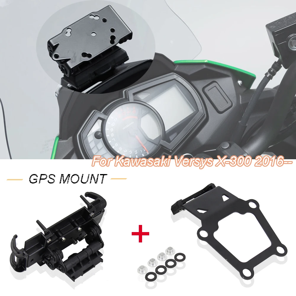 

NEW Motorcycle Accessories For KAWASAKI VERSYS X300 Versys X-300 2016-2021Navigation Bracket Mount Smartphone GPS Holder