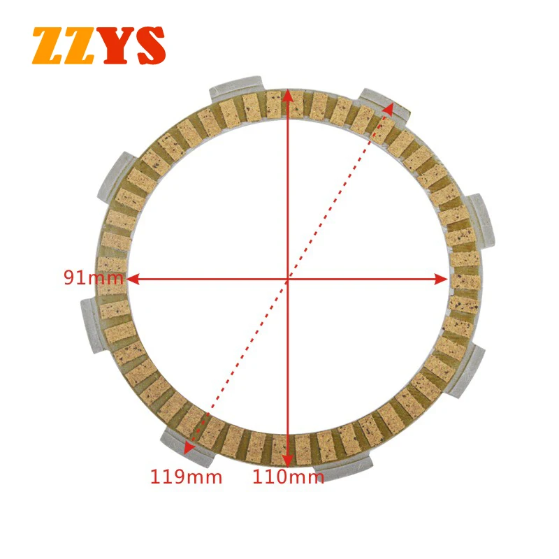 Motorcycle Clutch Friction Plate Kit For Honda CRF230 CRF230L CRF230M SL230 TRX250 Fourtrax 250 CM200 CM200T CTX200 SL CRF 230