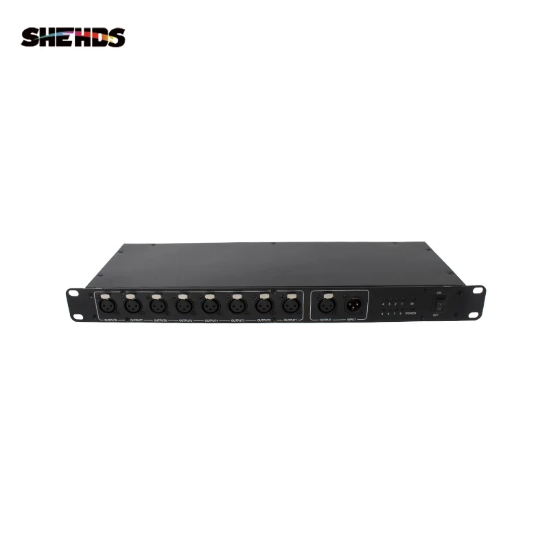 DJ Stage Light RDM Distribution 8 Way DMX Controller Adjustable Address Code Online Equipment Optical Signal Amplifier Splitter