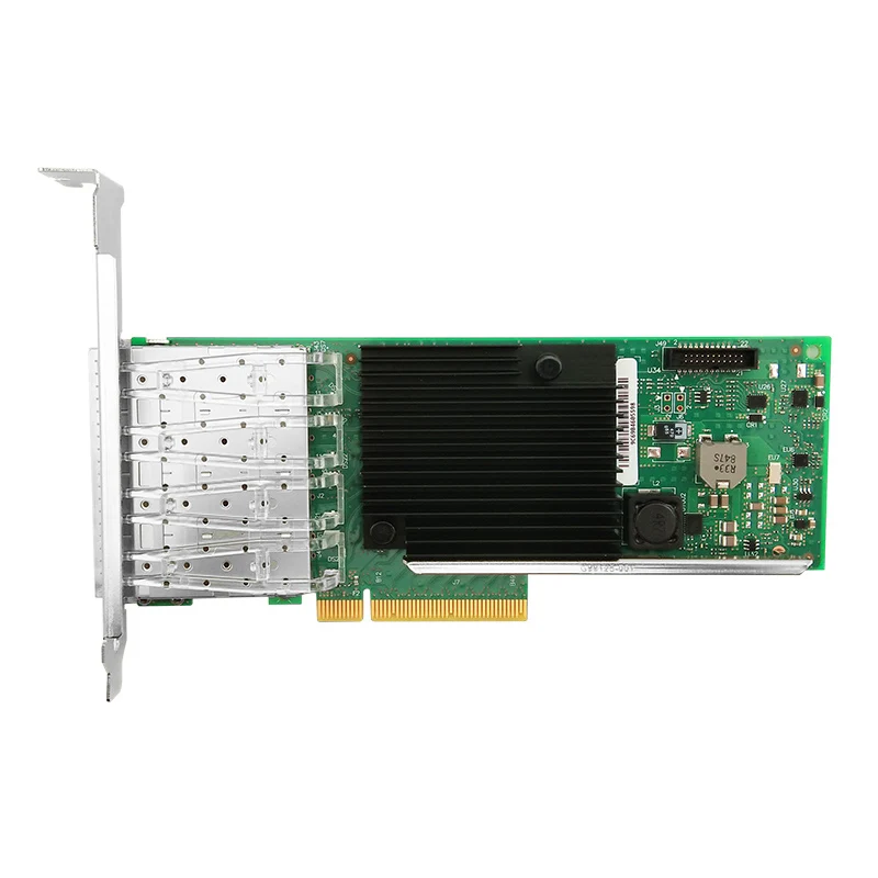 X710-DA4 Intel XL710-BM1 Chipset 10G SFP+ 4 Port Ethernet Server Network Card PCI-E 3.0 x8 Low Profile & Full Height