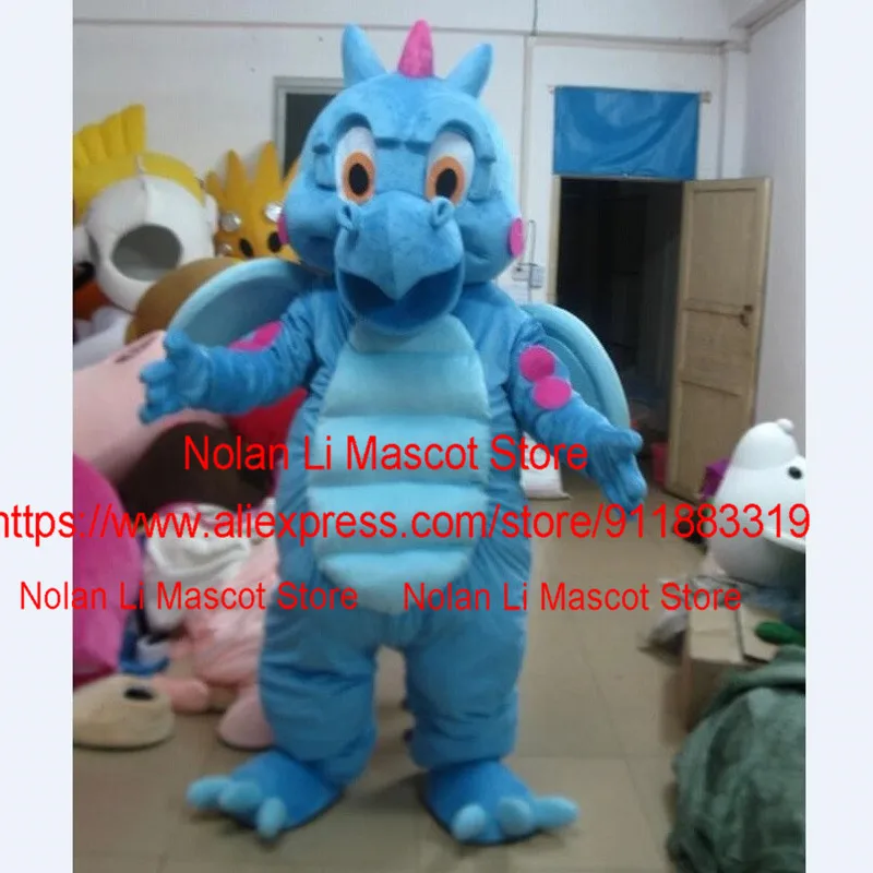 Blue Dragon Mascot Costume Set para Adultos, Role Playing, Unisex Party Game, Publicidade, Presente de Halloween, 1067, Venda Quente