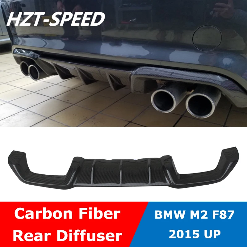 F87 MP Style Carbon Fiber Rear Bumper Lip Shovel Spoiler Chin Diffuser For BMW M2 M2C F87 Modify 2015 Up