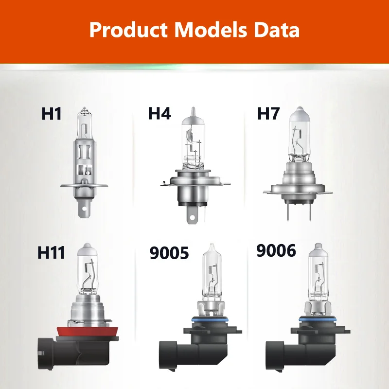 OSRAM H1 H4 H7 H11 9003 9005 9006 65W Halogen Light HB2 HB3 HB4 12V 3200K Head Lamp +30% Bright Car Bulb OEM Quality SUP 1pc