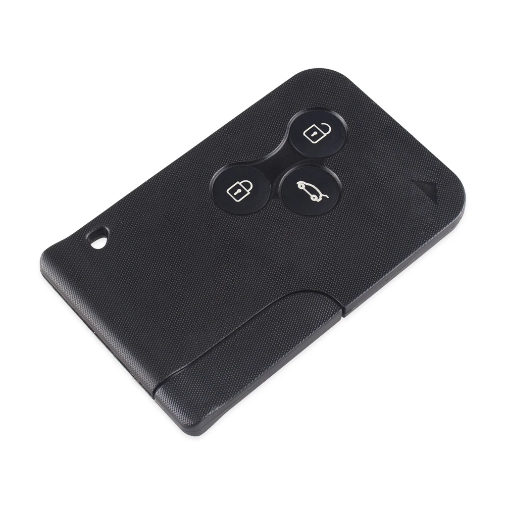 KEYYOU Remote Smart Card Key Case For Renault Laguna Clio Koleos Key Shell Smart Card 2/3/4 Button WIth Insert Small Key Blade