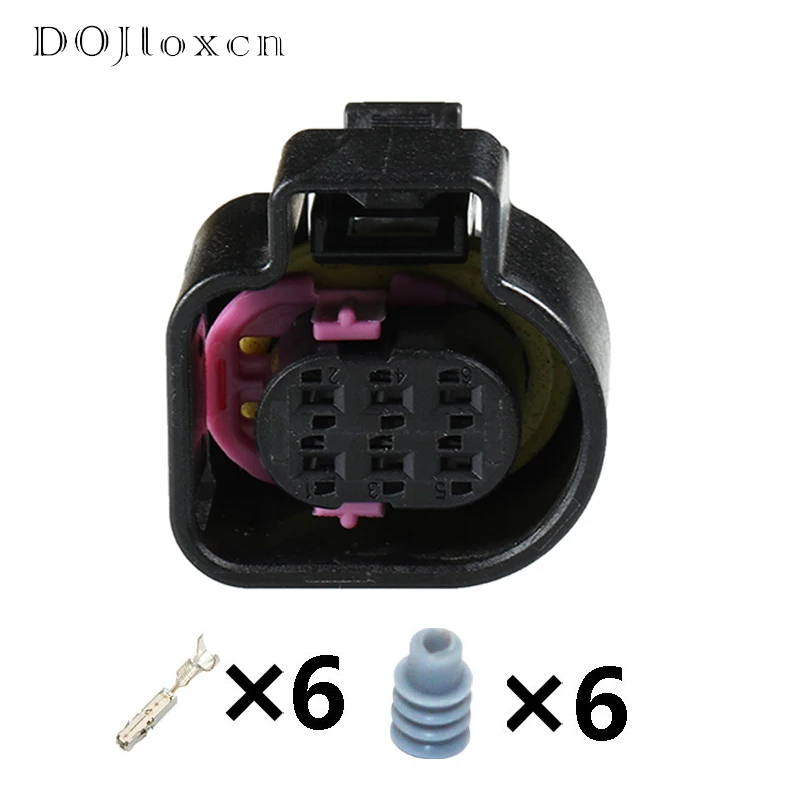 2/5/10/30/50 Sets 6 Pin  Waterproof LSU 4.9 Wide Band Oxygen Sensor Connector 1928404669 Throttle Plug For VW for AUDI 4H0973713