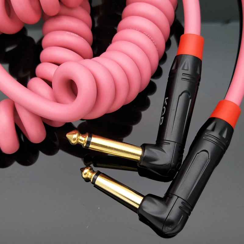 

KGR speaker electric guitar effect phone line noise reduction line guitar cable extension spring line 6 meters 10 meters
