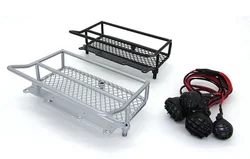 WPL D12 WPL model car upgrade part refit part metal luggage rack rack with ceiling light