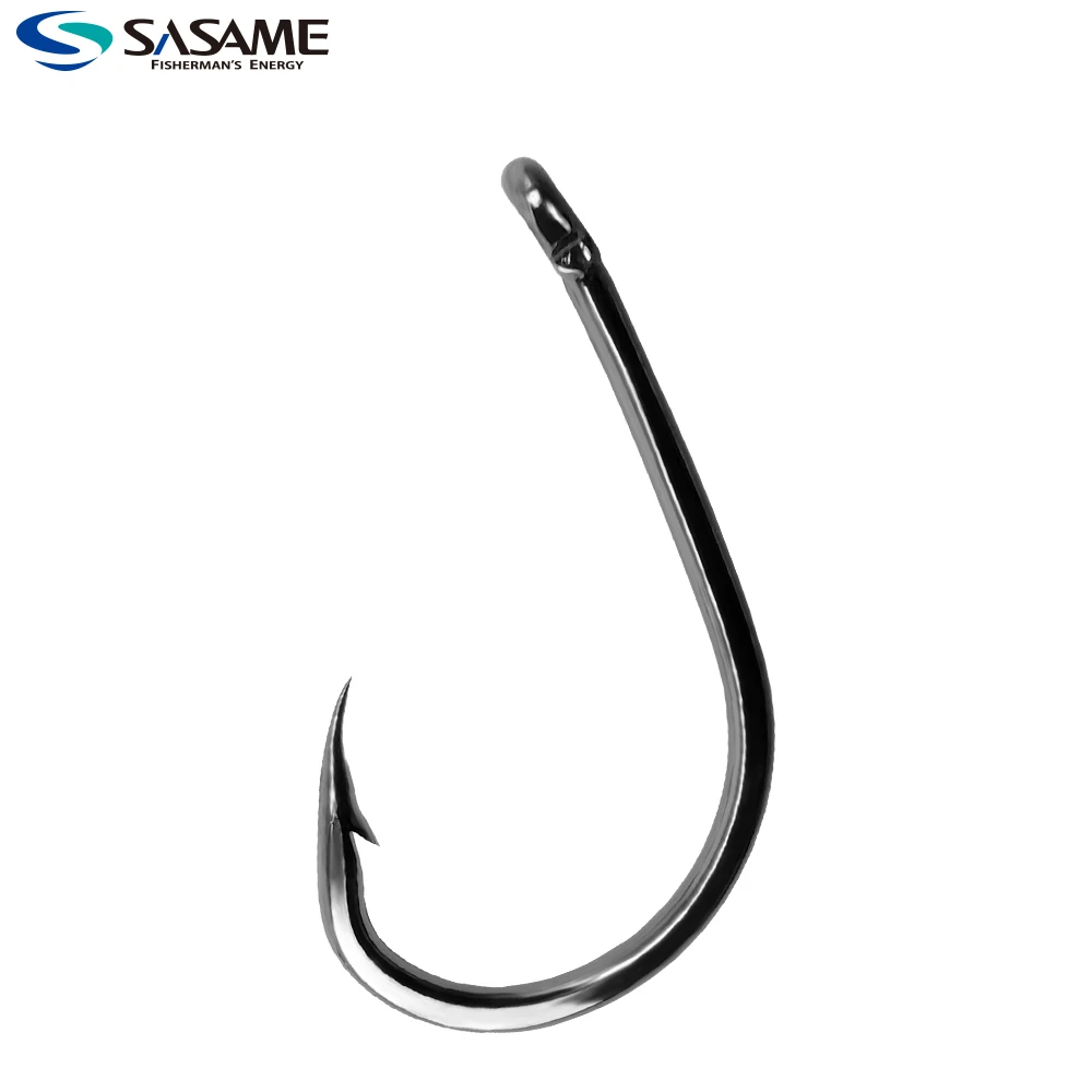 SASAME Carp Hooks Fishing Hooks Japan High Carbon Steel Hook Barbed Carp Fish Curve Shank Feeder Hook Hair Rig Ronnie Rig Hook