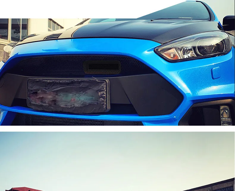 Matte Black 5D Air Intake ABS สําหรับ 2015-2018 Focus ST Ram MK3 4D ซีดาน