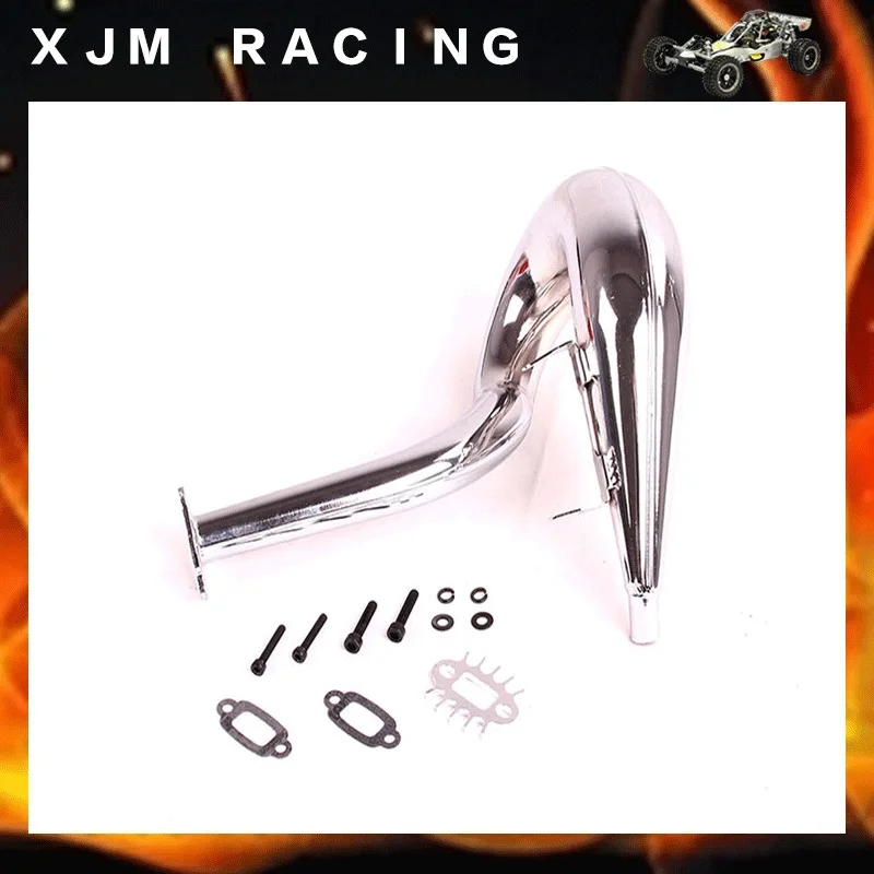 Alloy Exhuast Pipe for 1/5 Hpi Rovan Rofun Kingmotor Baja 5b 5t 5sc Truck Rc Car Parts