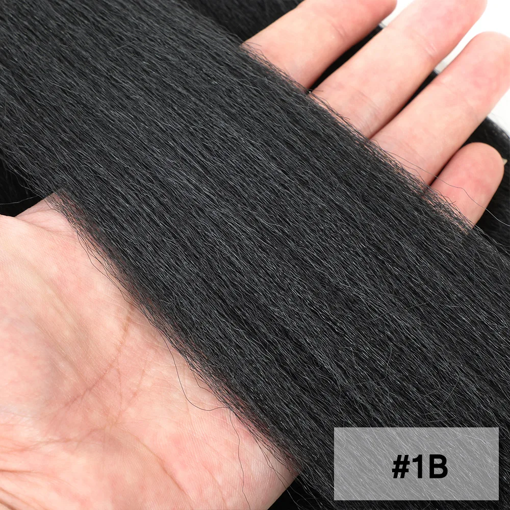 Vorgestrecktes Flechthaar 16/20/22/26/30 Zoll Niedrigtemperatur-Faser Synthetische Haarverlängerungen für Jumbo Crochet Braids – Detail 11