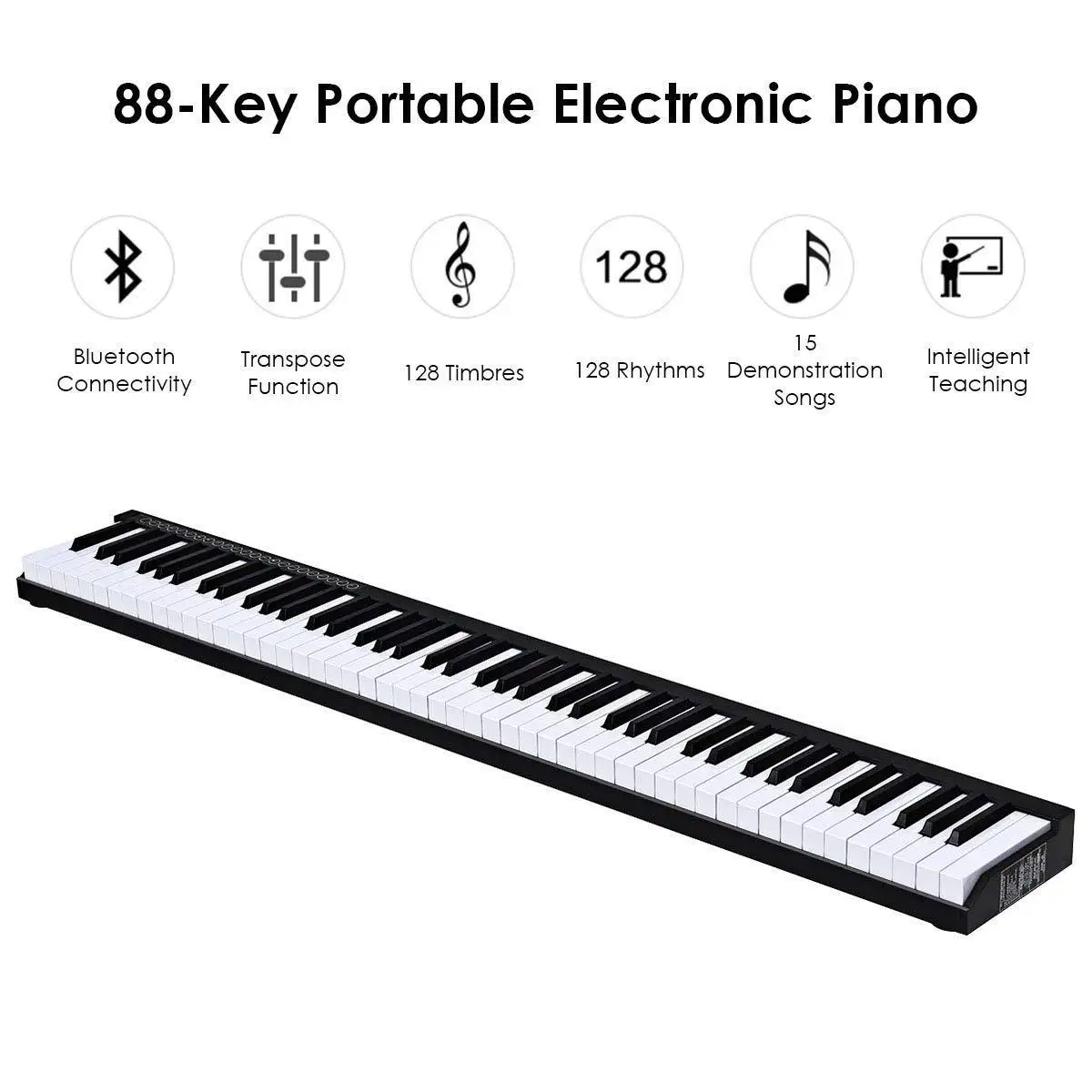 WERSI portable electronic piano 88-key beginner hand-rolled piano portable intelligent piano BX-II