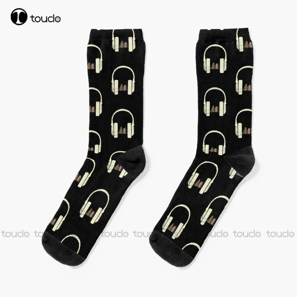 

Headphone Retro Gift Idea Socks Work Socks For Men Unisex Adult Teen Youth Socks Christmas Gift Custom Hd High Quality Sock